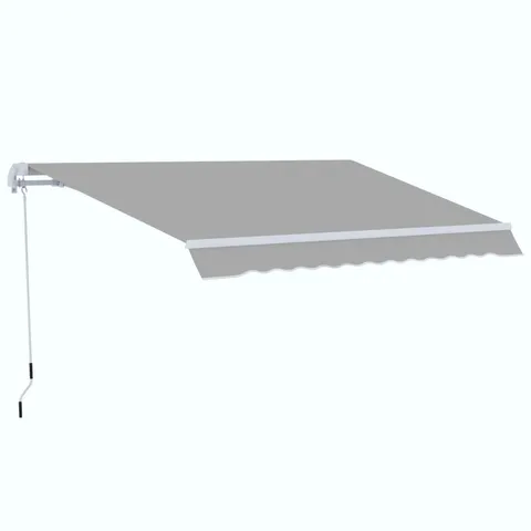 OUTSUNNY GARDEN PATIO MANUAL AWNING CANOPY SUN SHADE SHELTER RETRACTABLE 