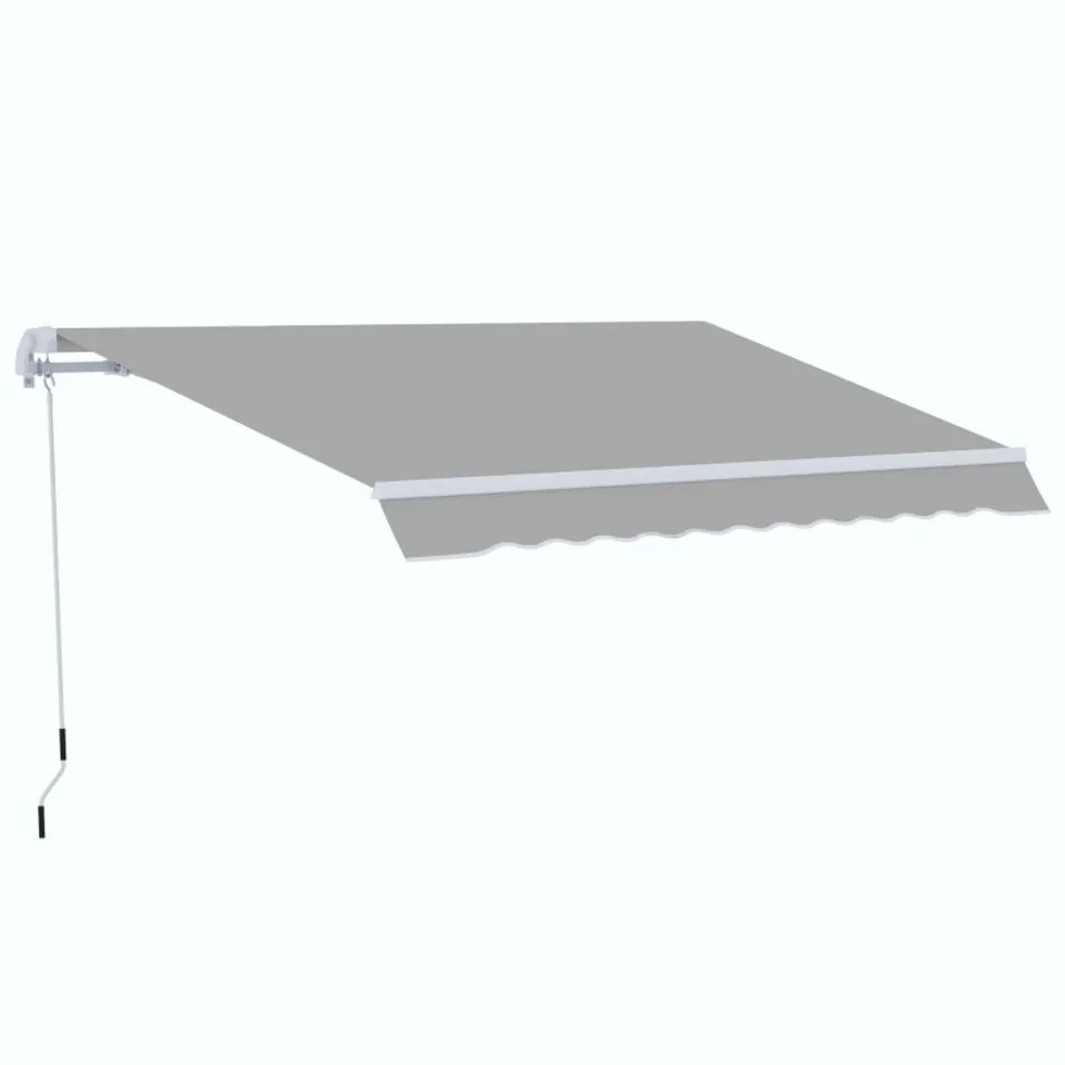 OUTSUNNY GARDEN PATIO MANUAL AWNING CANOPY SUN SHADE SHELTER RETRACTABLE 