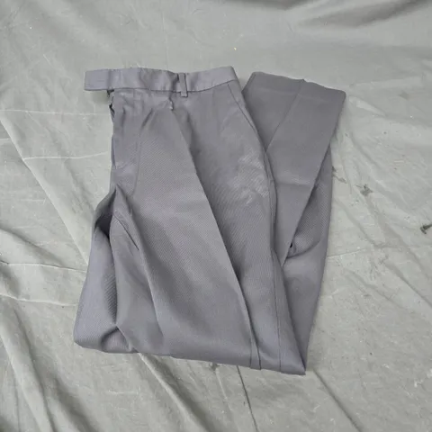 CHARLES TYRWHITT SLIM FIT SMART TEXTURE TROUSERS IN CHARCOAL GREY SIZE 34W/30L