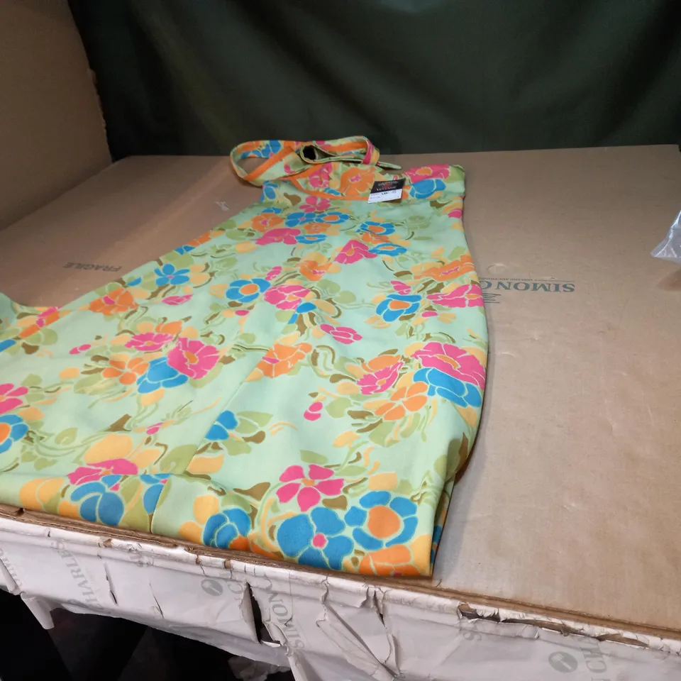 STRANGE RAY VINTAGE FLOWERY PATTERNED DRESS - UK SIZE SMALL