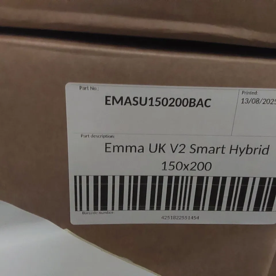 BRAND NEW BOXED EMMA UK V2 SMART HYBRID 150 x 200CM KING SIZE MATTRESS 