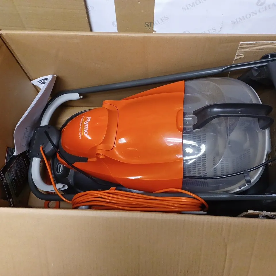 FLYMO EASIGLIDE PLUS 360V ELECTRIC HOVER COLLECT LAWNMOWER 
