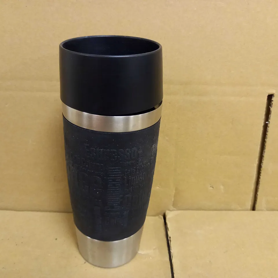 TEFAL TRAVEL MUG WITH BLACK SILICONE SLEEVE