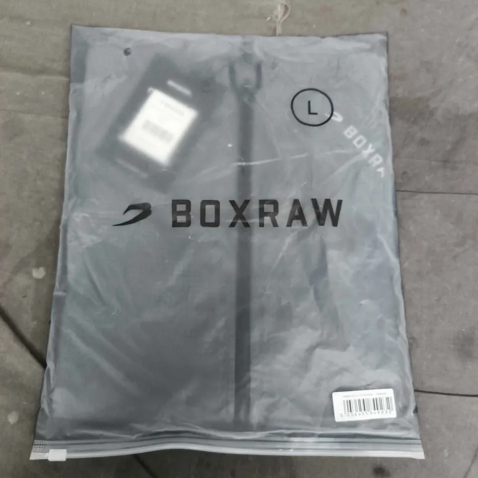 BAGGED BOXRAW GENARO ZIP WINDBREAKER IN CHARCOAL - LARGE