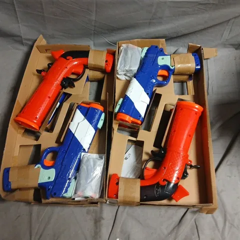 LOT OF 4 NERF PISTOL PAIRS 