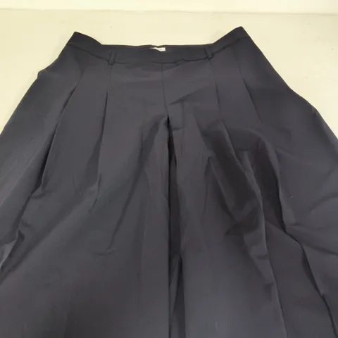 LASCANA WOMEN'S WIDE LEG TROUSERS – NAVY, UK 20 (EU 46)