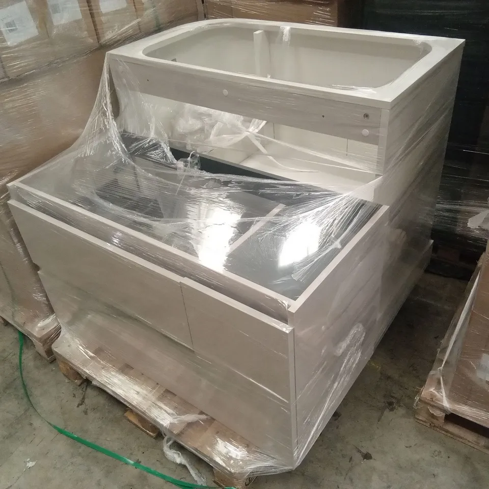 PALLET OF ASSORTED DESIGNER BATHROOM VANITY UNITS