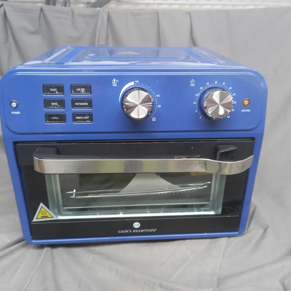 COOK'S ESSENTIAL 21-LITRE AIRFRYER OVEN IN BLUE 