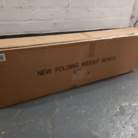 BOXED NEW FOLDING WEIGHT BENCH - QTY: 1 PC  /  COLLECTION ONLY
