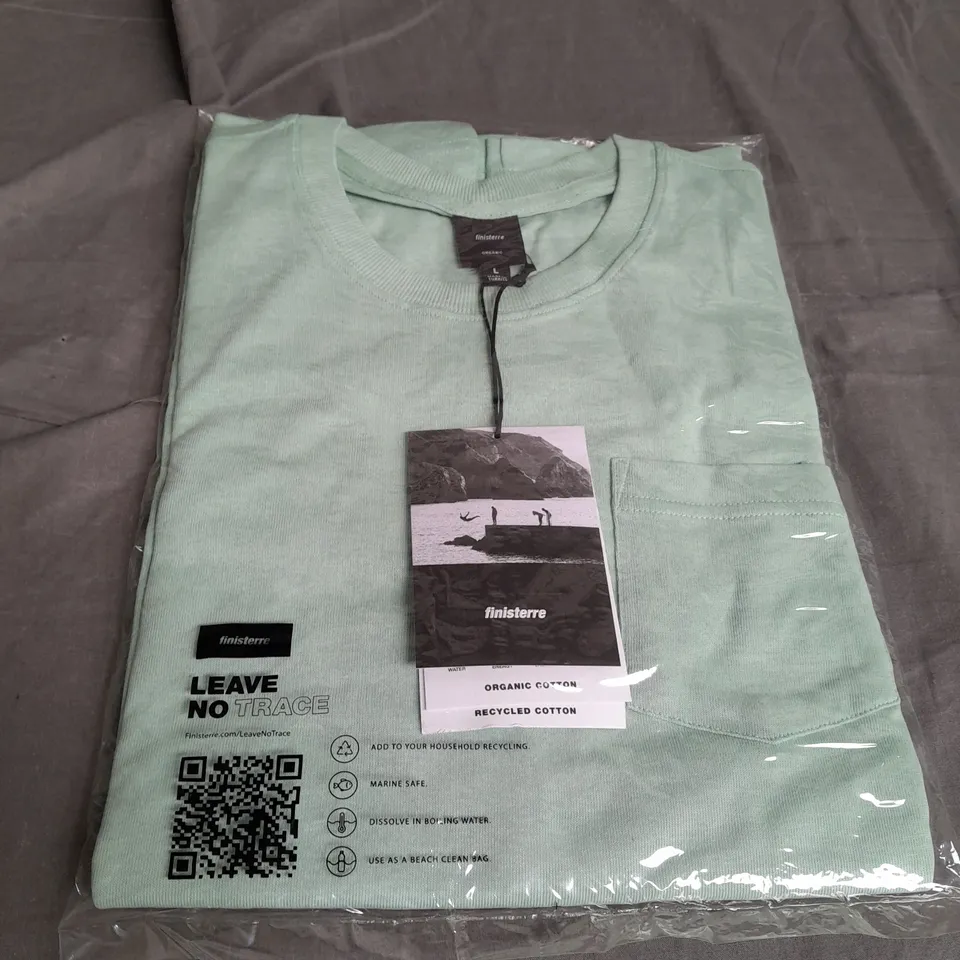 FINISTERE GREEN CREW NECK TOP SIZE L