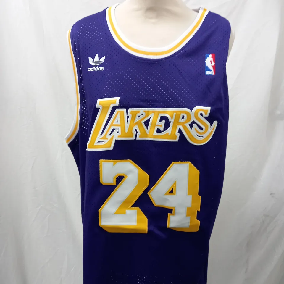 LA LAKERS KOBE BRYANT NUMBER 24 REPLICA JERSEY - SIZE XXL