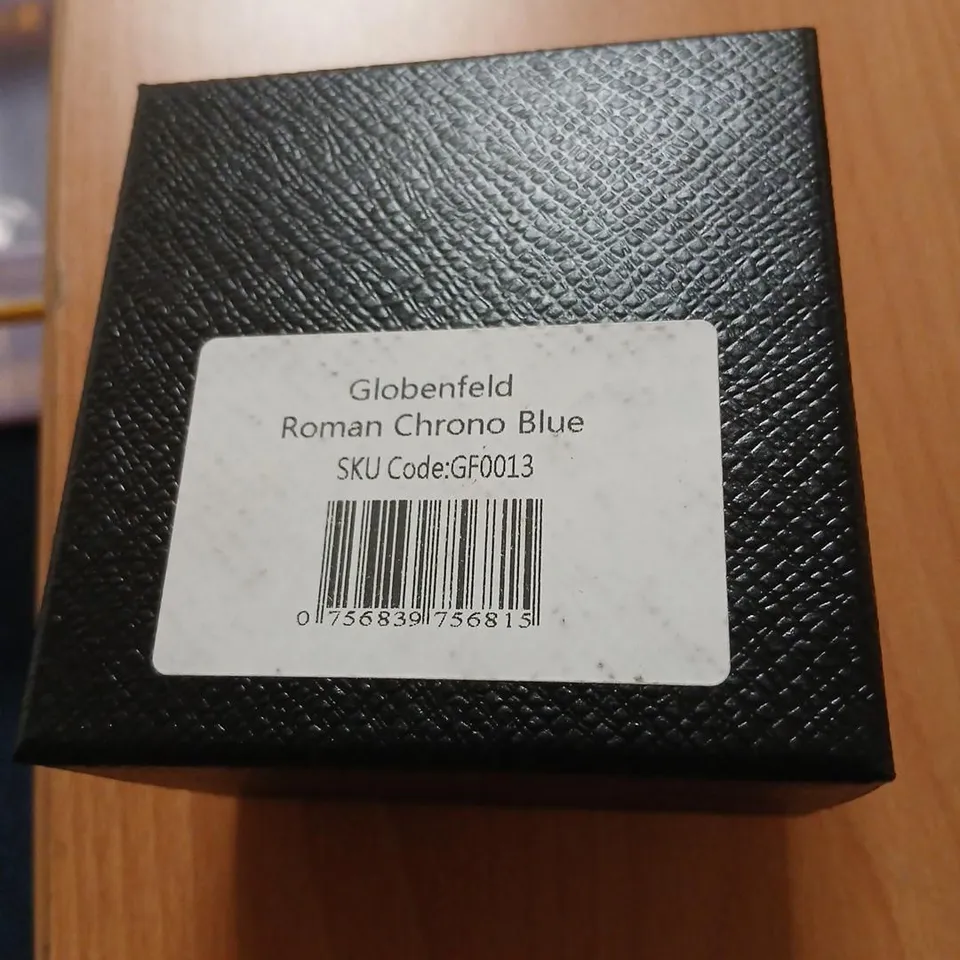 GLOBENFELD ROMAN CHRONO BLUE WATCH – BOXED