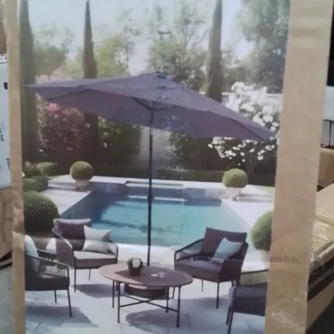 BOXED KEPLIN TILTING GARDEN PARASOL GREY