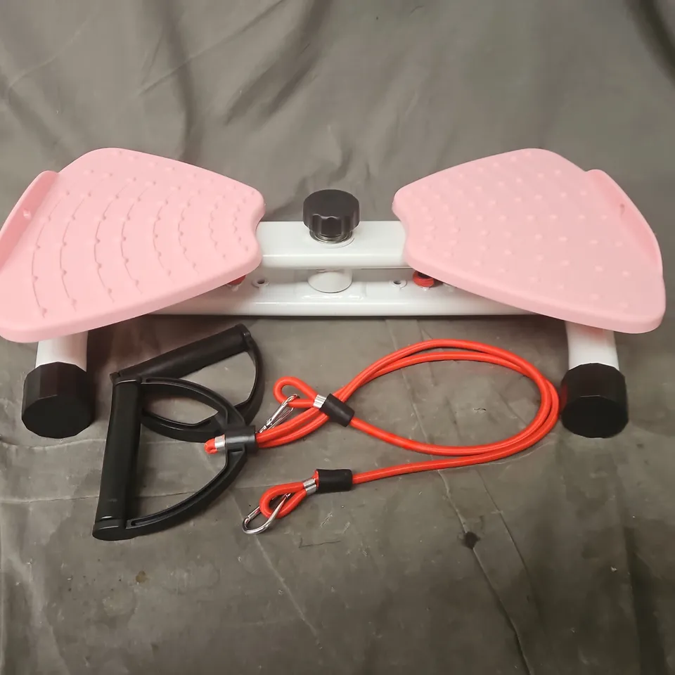 PINK PEDAL EXERCISER WITH RESISTANCE BANDS