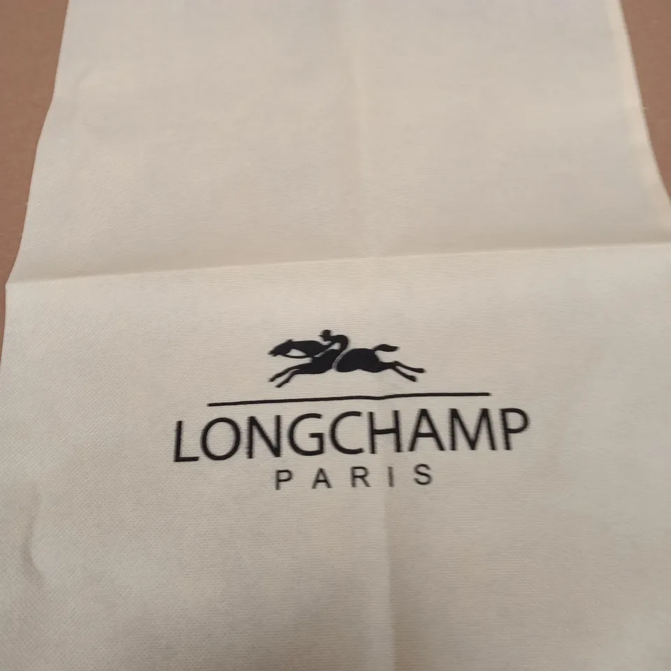 LONGCHAMP PARIS HANDBAG – BURGUNDY WITH BLACK LEATHER TRIM