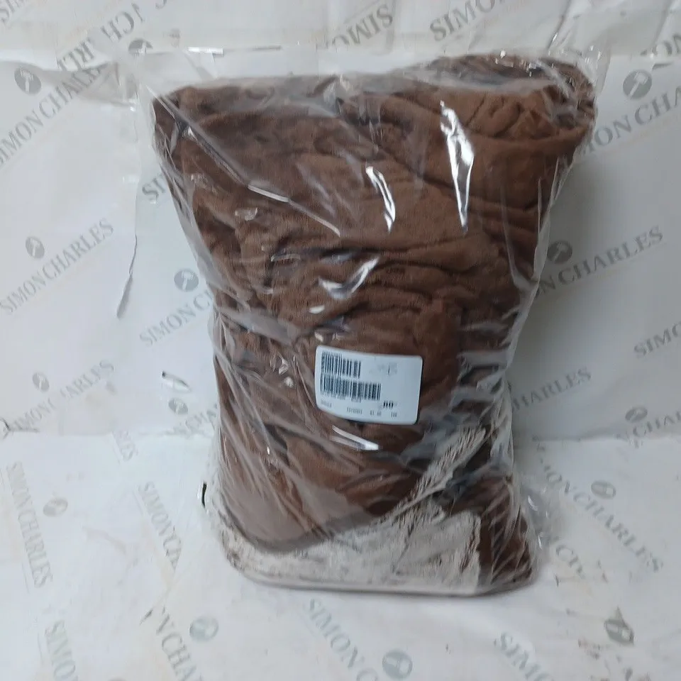 COZEE HOME LUXURY HEATED BLANKET - NATURAL