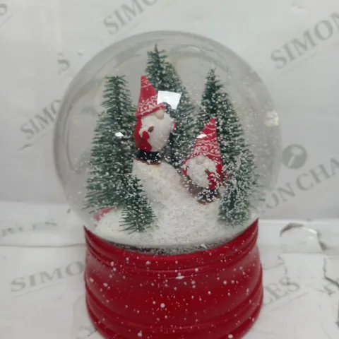 BOXED SANTA EXPRESS CHRISTMAS CHARACTER MUSICAL WATER SPINNER - GONK