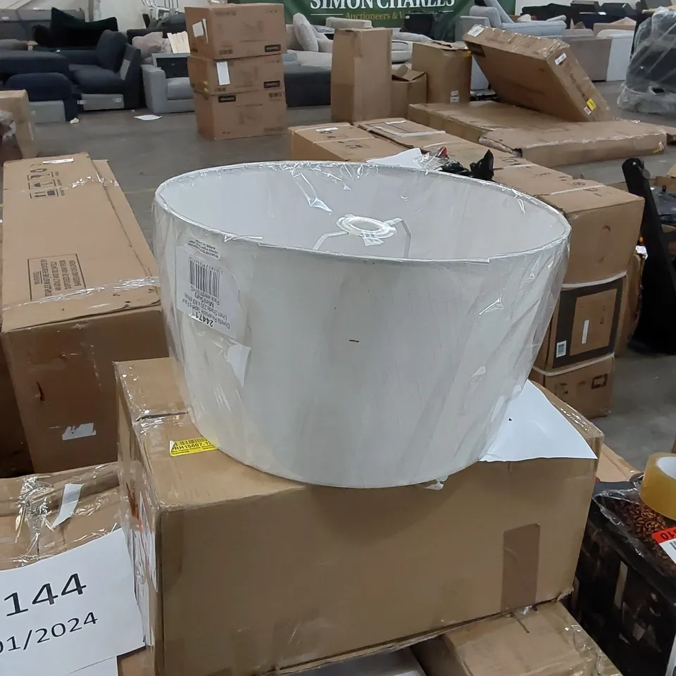 BOXED WHITE DOVERCOURT 150CM TRADITIONAL FLOOR LAMP SHADE