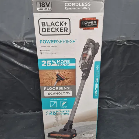 BLACK & DECKER 18V CORDLESS POWERSERIES+ STICK VACUUM CLEANER - COLLECTION ONLY 