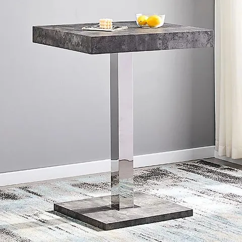 BOXED TOPAZ BAR TABLE IN CONCRETE PAPER (2 BOXES)