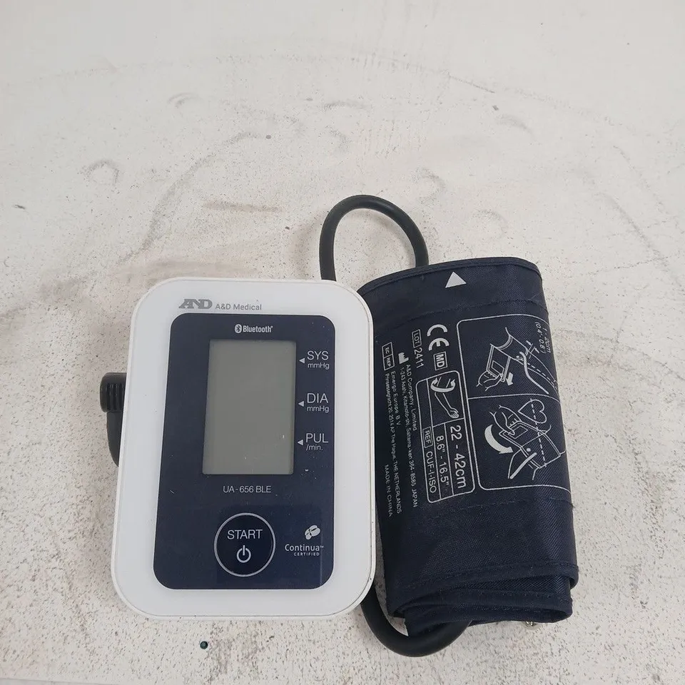 A&D MEDICAL UA-656 BLE BLOOD PRESSURE MONITOR WITH ARM CUFF