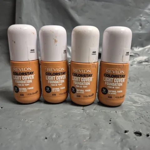 LOT OF APPROXIMATELY 55 REVLON COLOURSTAY LIGHT COVER 30ML FOUNDATIONS - 440 CARAMEL