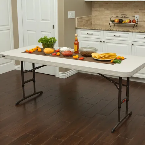 BOXED LIFETIME 6-FOOT ADJUSTABLE HEIGHT TABLE (1 BOX)