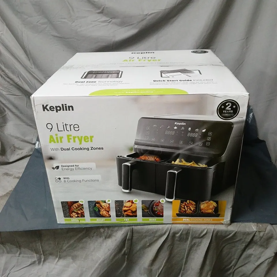 KEPLIN 9 LITRE AIR FRYER BOXED WITH MANUAL