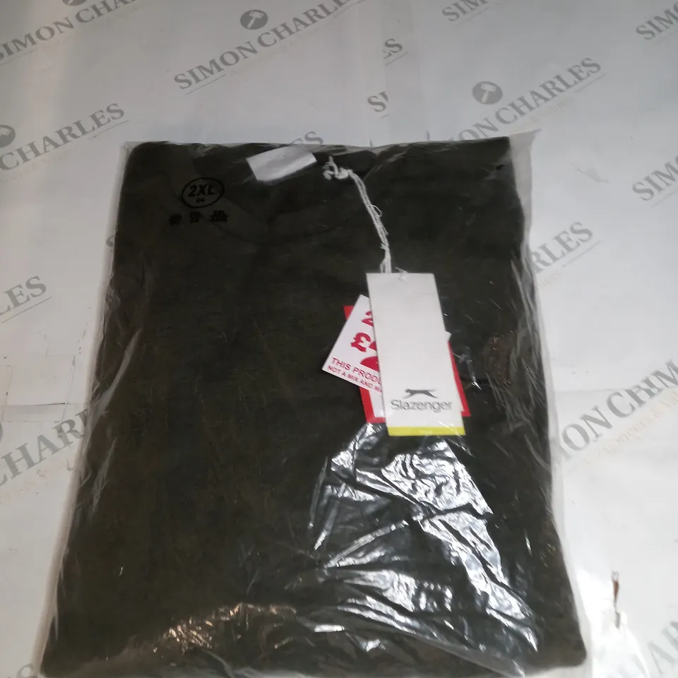 BAGGED SLAZENGER KHAKI SWEATSHIRT SIZE XXL