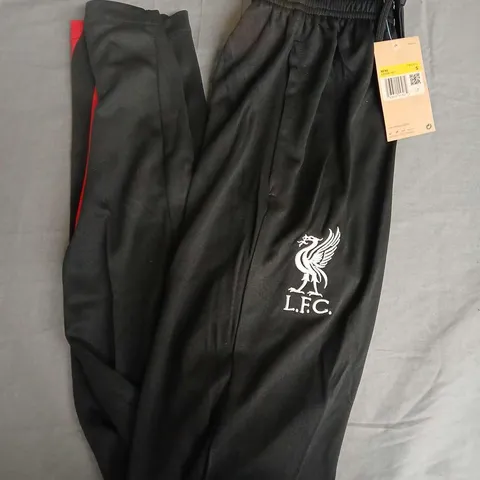 NIKE LIVERPOOL MENS JOGGERS IN BLACK - SMALL