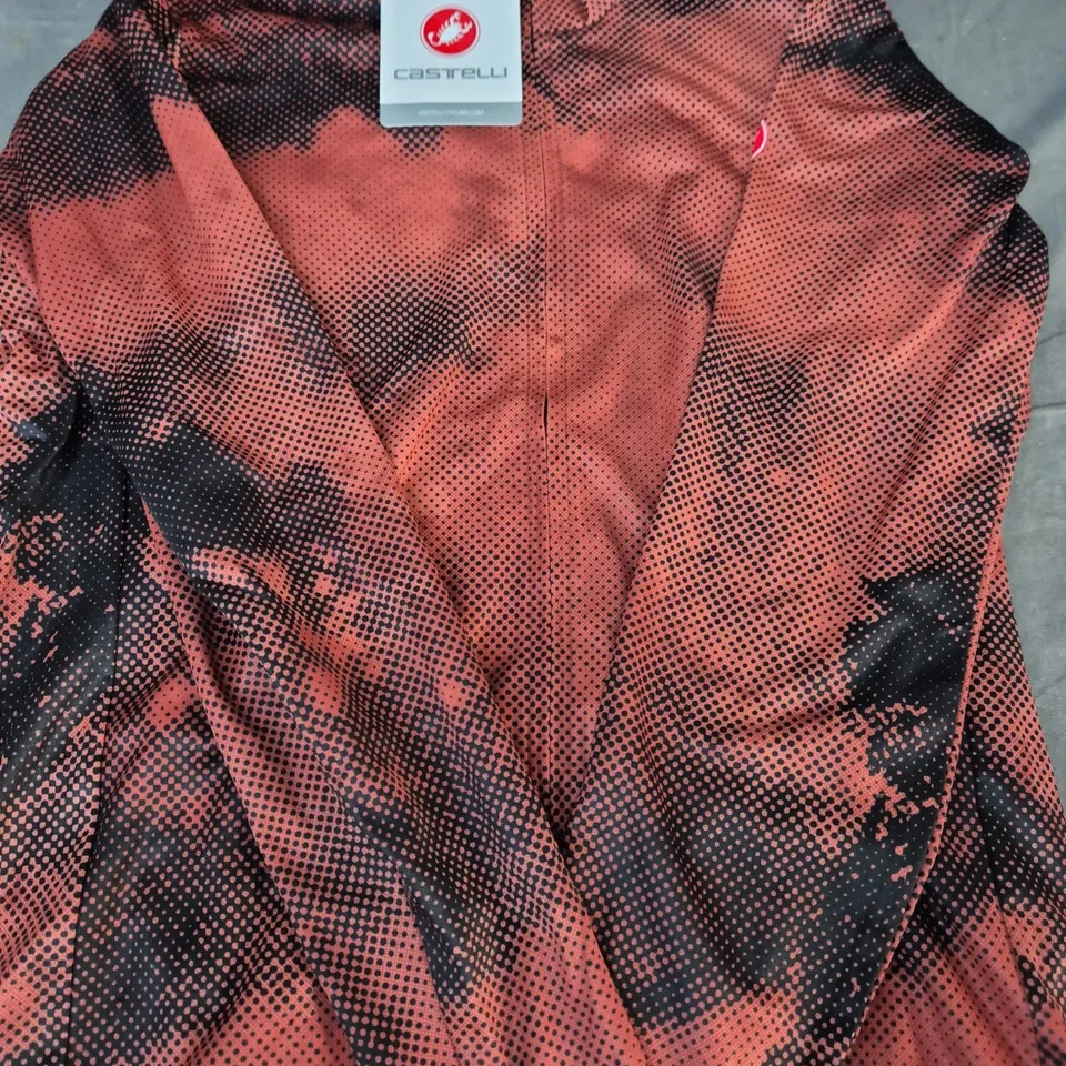 CASTELLI VENTAGLIO JERSEY IN ORANGE/BLACK SIZE LARGE