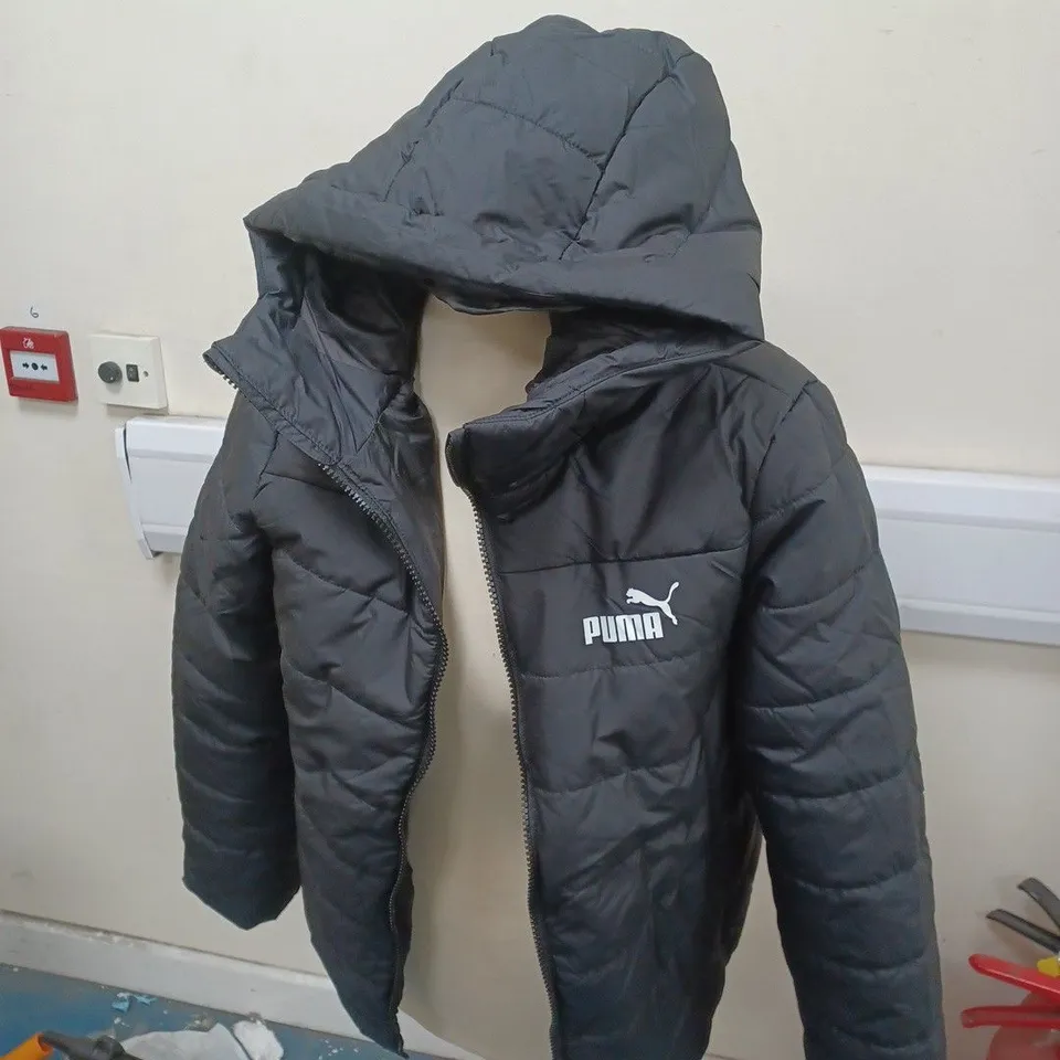 BLACK PUMA PADDED JACKET SIZE S 