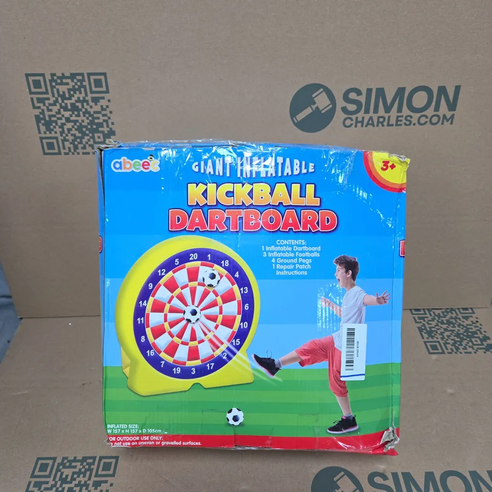 ABEEC GIANT INFLATABLE KICKBALL DARTBOARD – BOXED TOY