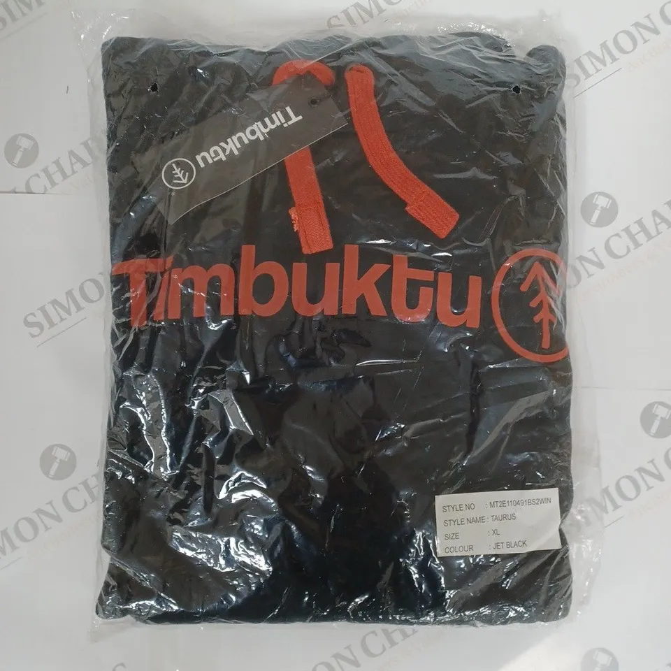 TIMBUKTU OVERHEAD HOODIE IN JETBLACK SIZE XL