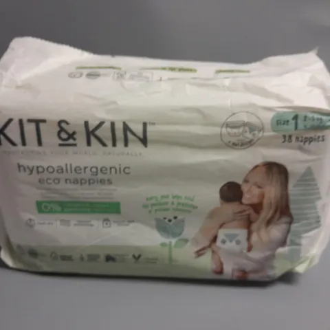 KIT & KIN HYPOALLERGENIC ECO NAPPIES - 38 NAPPIES