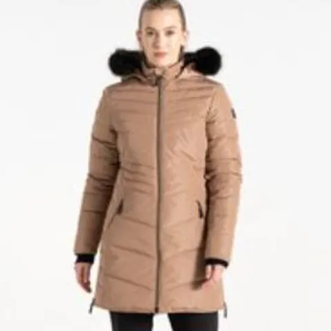 APPROXIMATELY EIGHT BRAND NEW DARE 2B WOMEN'S STRIKING IV PADDED JACKET IN LIGHT BROWN