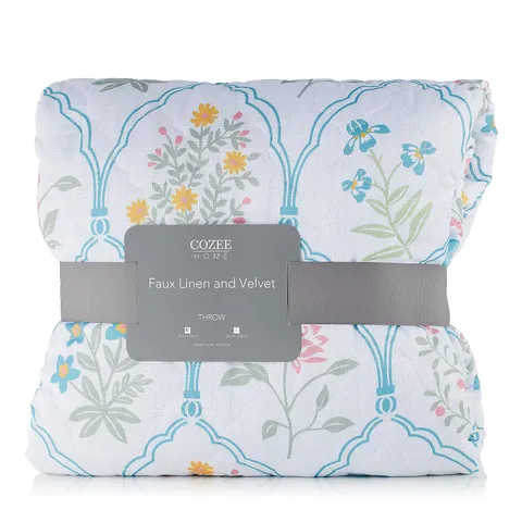 COZEE HOME PATCHWORK QUILT THROW