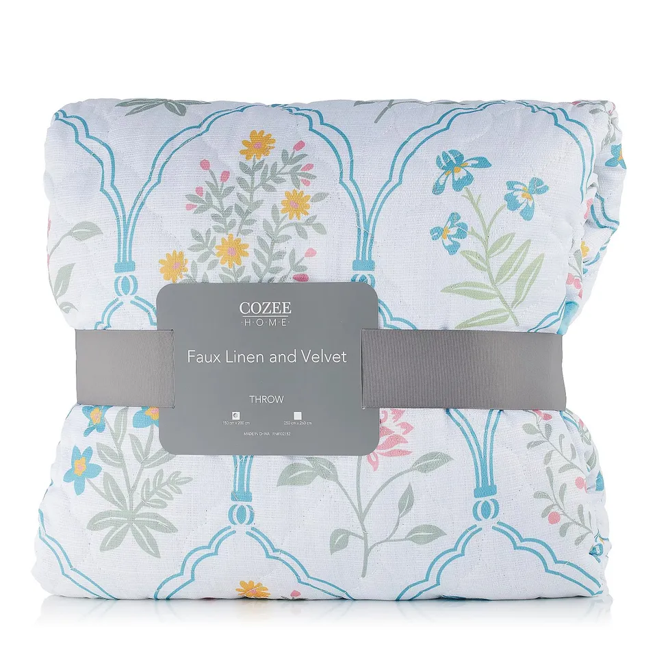 COZEE HOME PATCHWORK QUILT THROW