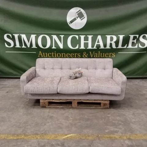OSLO FABRIC 3 SEATER SOFA - NATURAL