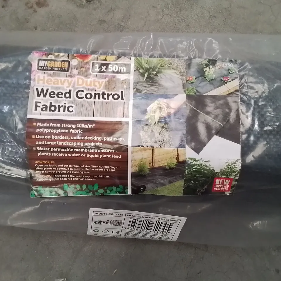 BRAND NEW BAGGED MYGARDEN HEAVY DUTY WEED CONTROL FABRIC - 1 x 50M
