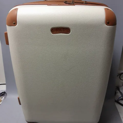 ROCK CARNABY SUITCASE IN CREAM/BROWN