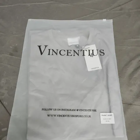 VINCENTIUS PLAIN T-SHIRT β ICE GREY, UK 2XL