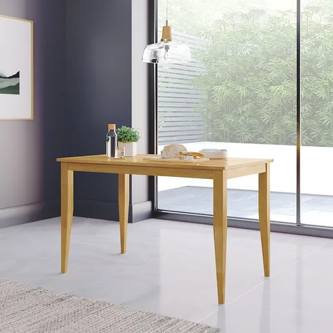 BOXED DESIGNER FINLEY OAK 114cm DINING TABLE 