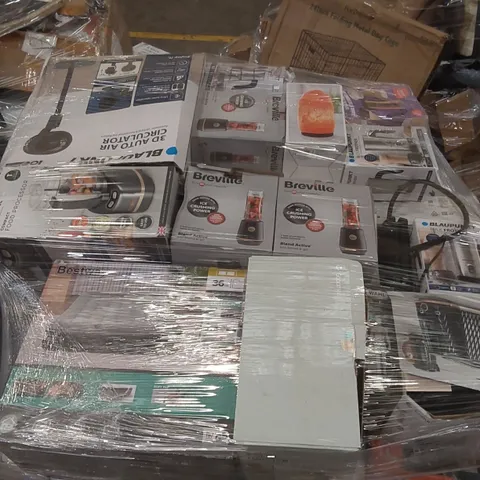 PALLET CONTAINING A LARGE ASSORTMENT OF UNCHECKED ELECTRICAL PRODUCTS INCLUDING: LAWN MOWERS, TOASTED SANDWICH MAKER, TOASTERS, FOOD PROCESSOR, BLENDER ECT
