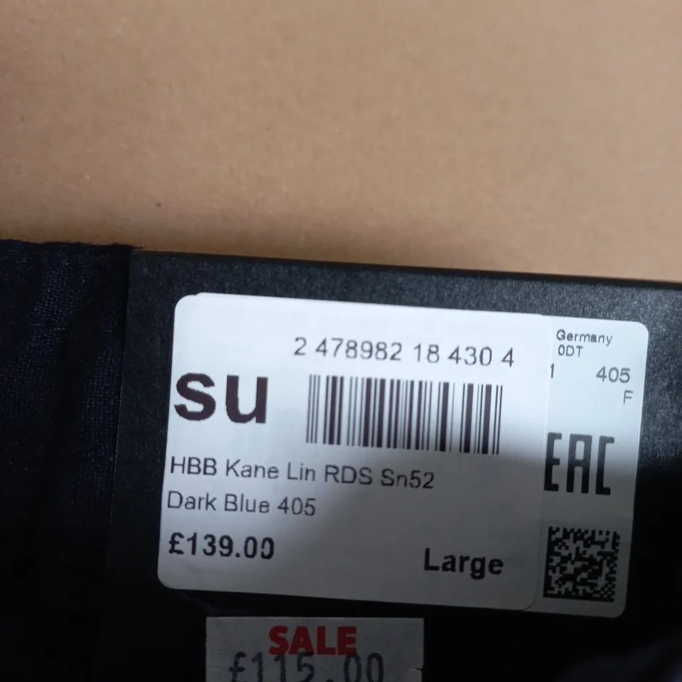HUGO BOSS DARK BLUE DRAWSTRING SHORTS – SIZE LARGE