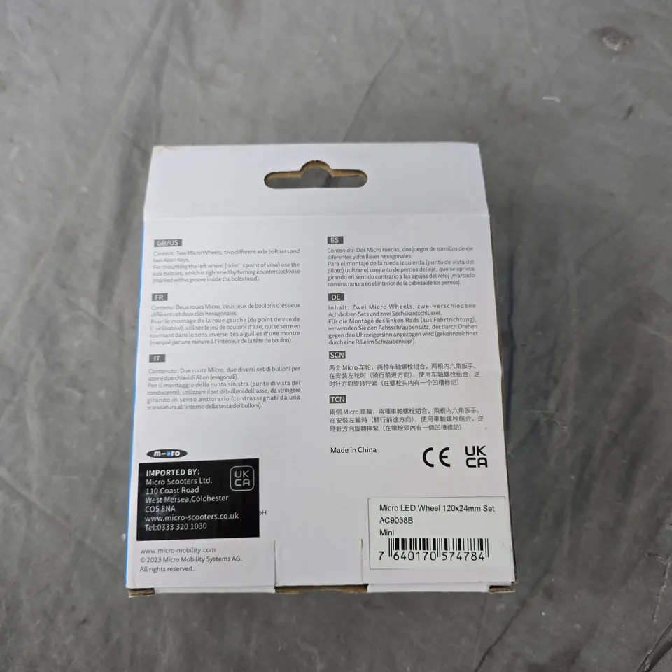 MICRO LED WHEEL SET (120MM) 