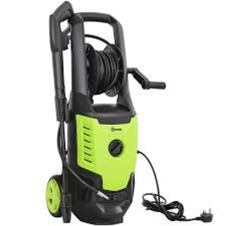 BOXED OUTSUNNY 2200W HIGH PRESSURE WASHER, 170 BAR PRESSURE, 420 L/H FLOW, PORTABLE ELECTRIC POWER WASHER JET WASH CLEANER