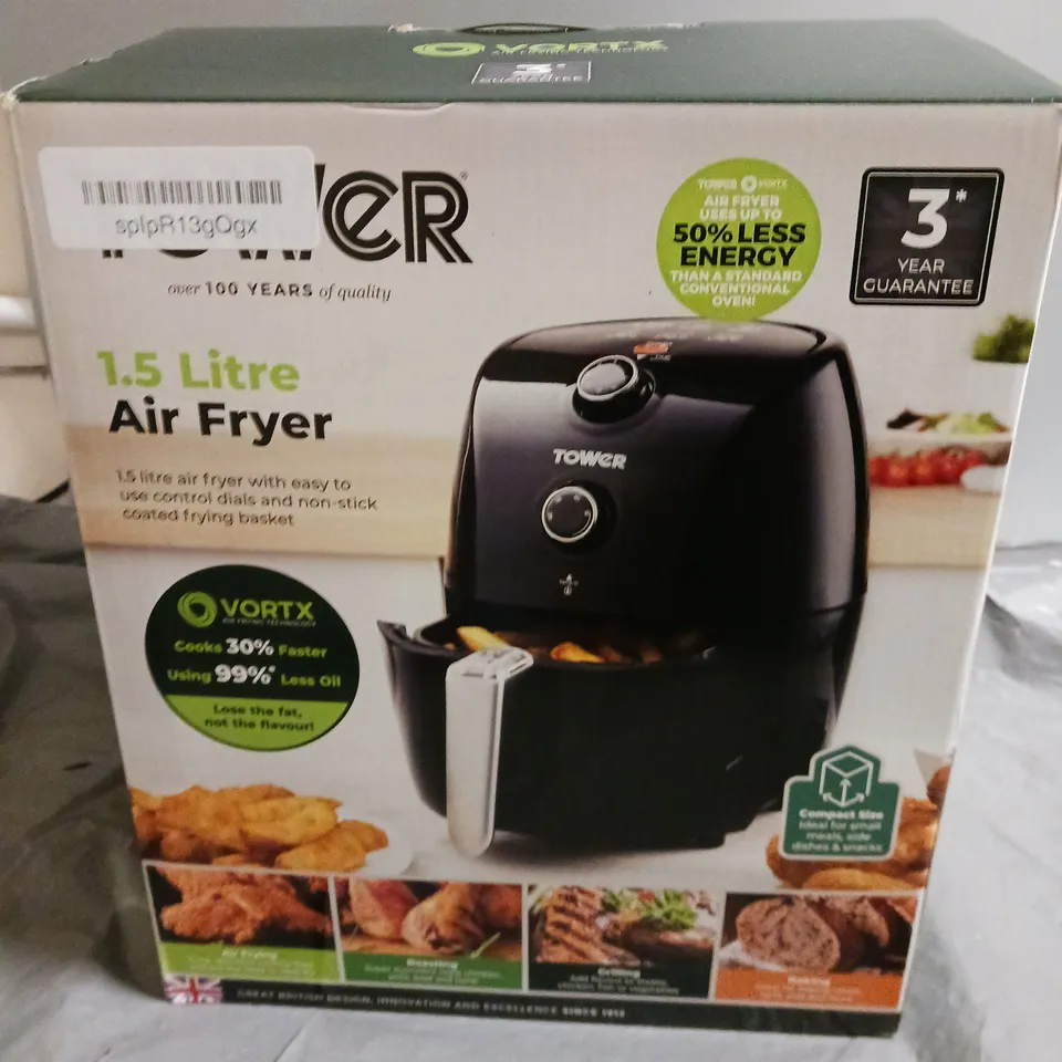 TOWER T17025 COMPACT AIR FRYER 1.5L - BLACK