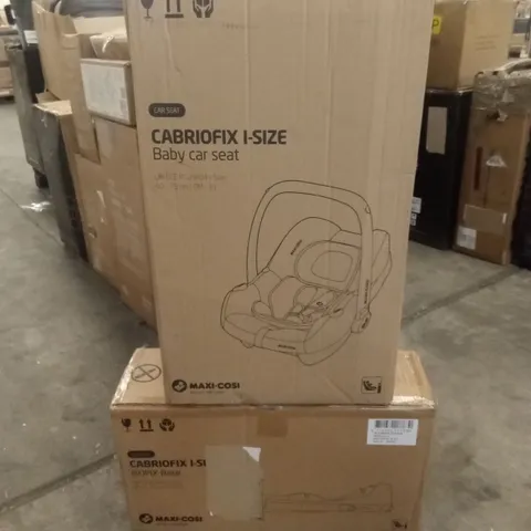 BOXED MAXI-COSI CABRIOFIX I-SIZE BABY CAR SEAT WITH ISOFIX BASE (2 BOXES)