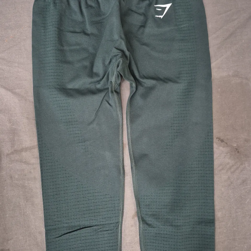 GYM SHARK VITAL SEAMLESS 2.0 LEGGINGS IN GREEN SIZE SMALL